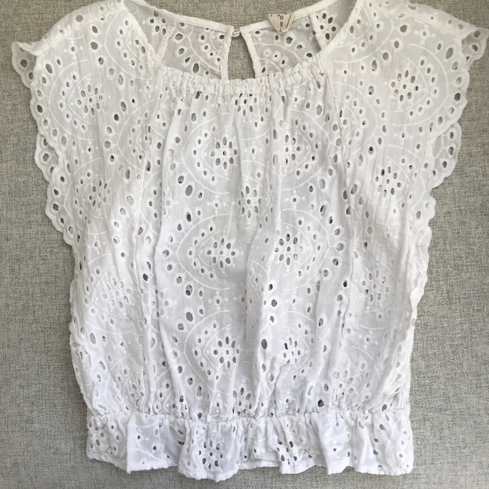 Eyelet crop top - Picture 4 of 7